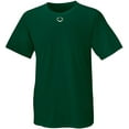 thumbnail image 1 of Evoshield Youth E306 Tech Baseball T-Shirt Dark Green S, 1 of 2