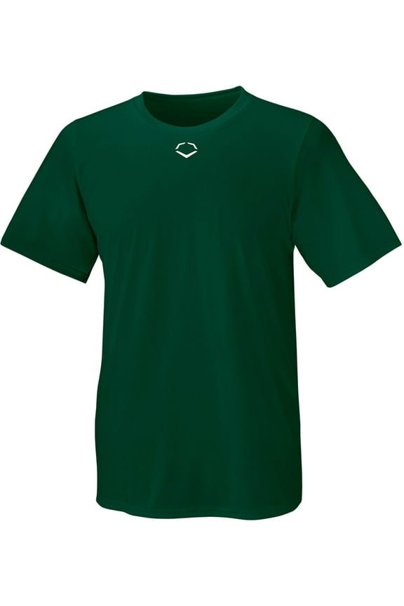 Youth E306 Tech Baseball T-Shirt Dark Green S