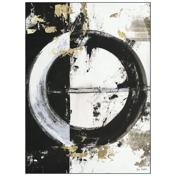 Evoke I Washable Circle Art Area Rug size 8'x10', Power-loomed, Heavenly Softness with Non-Slipping Backing