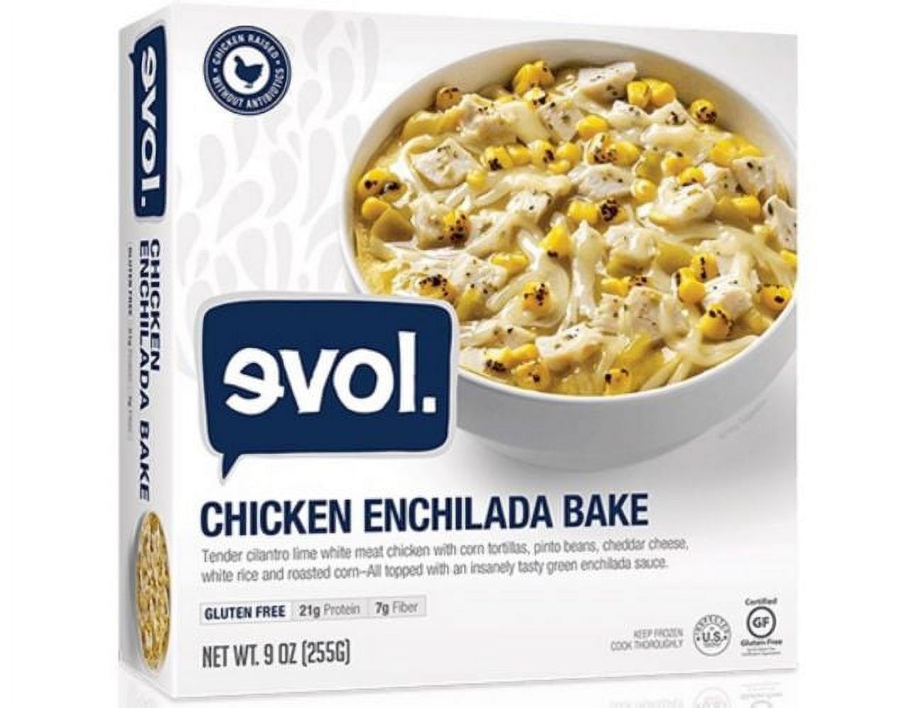 Evol Chicken Enchilada Bake Single Serve Meal, 9 Ounce 8 per case