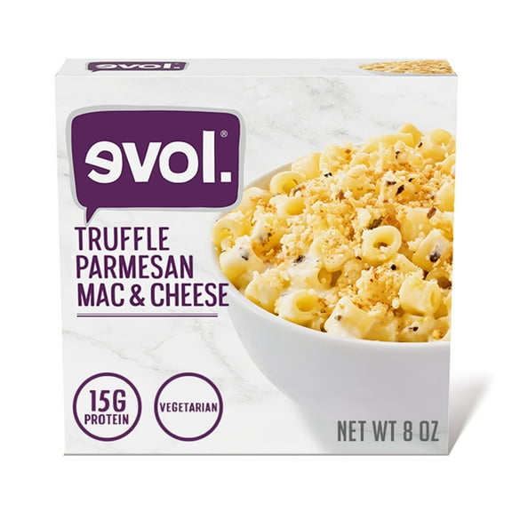 Evol Truffle Parmesan Mac and Cheese Bowl Frozen Meal, 8 oz (Frozen)