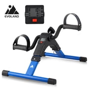 Evoland Pedal Exerciser, Fitness Folding Exerciser Peddler for Arm Leg Workout, Under Desk Exercise Bicycles