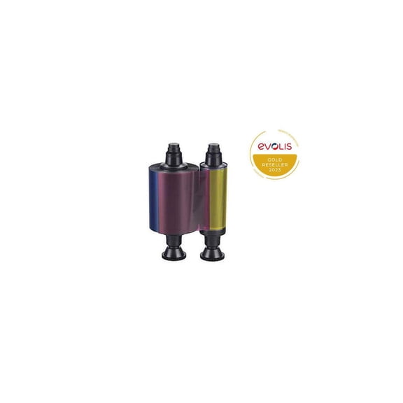 Evolis R3011 Color Ribbon, YMCKO, 200 Prints/Roll - 1 Roll