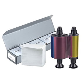Evolis R3011 YMCKO Color Ribbon + 500 PVC Cards
