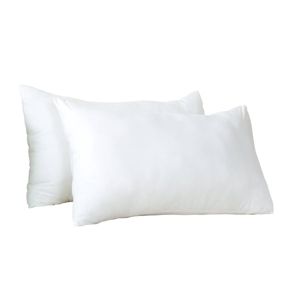 Evolive Ultra Soft Brushed Microfiber King Size 20"x40" Pillowcases Pair with Envelope Clousure Set of 2 (20"x40" King, White)