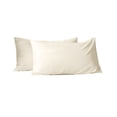 thumbnail image 1 of Evolive Ultra Soft Brushed Microfiber Standard Size 20"x30" Pillowcases Pair Set of 2 (Ivory), 1 of 8