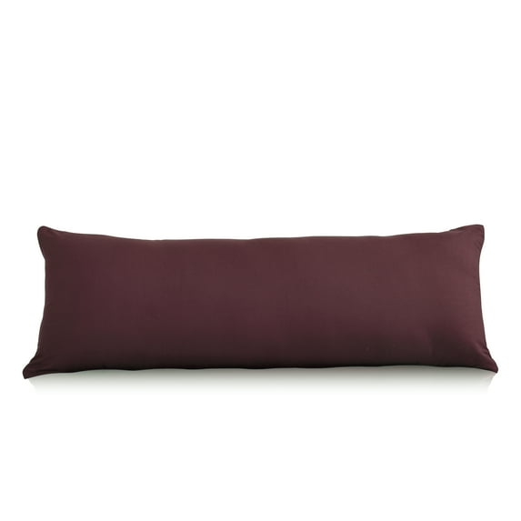 Evolive Ultra Soft Microfiber Body Pillow Cover/Pillowcases 21"x54" with Hidden Zipper Closure (21"x54" Body Pillow Cover, Wine)