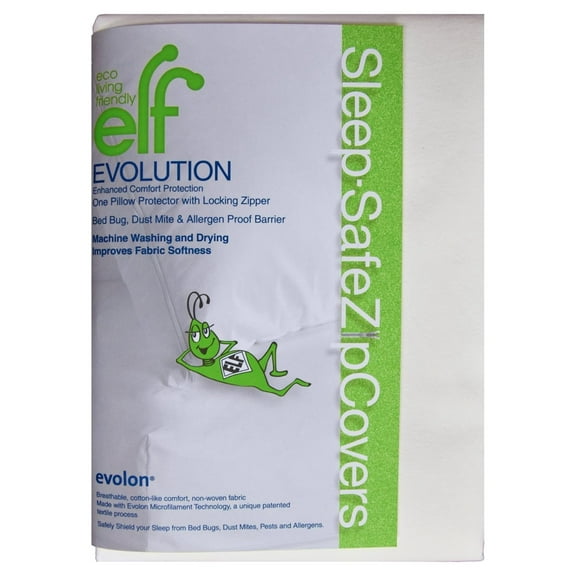Evolon Allergy Euro Square Pillow Protector | Zippered Encasement | Sleep Safe Zipper Cover 65 cm x 65 cm Euro Square - 65 cm x 65 cm