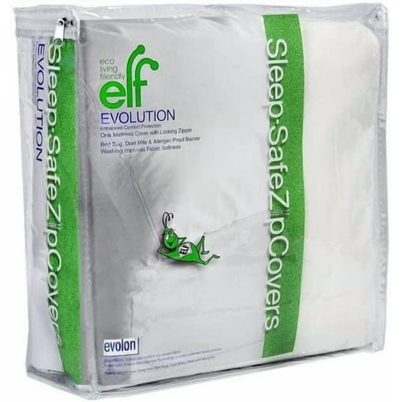 Evolon Mattress Protector |Zippered Mattress Encasement | Sleep Safe Long Twin 9" ZipCover
