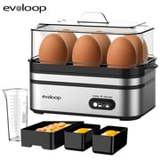Evoloop Plastic 6-Egg Cooker Electric Egg Poacher