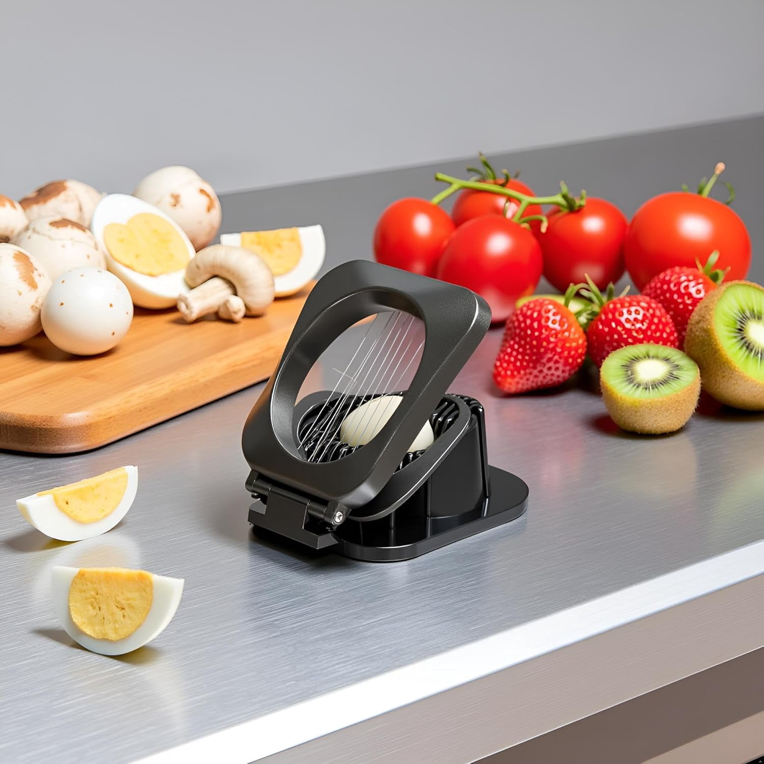 Evoloop Rapid Egg Cooker Electric 12 Eggs Capacity with Egg Slicer for Hard Boiled Eggs Egg Cutter