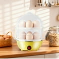 thumbnail image 1 of Evoloop Rapid Egg Cooker Mini Stainless Steel Double Layer Egg Cooker - Electric Egg Boiler for Soft/Hard Boiled Eggs, Breakfast Essential Small Kitchen Appliance with Auto Shut-Off (Yellow), 1 of 6