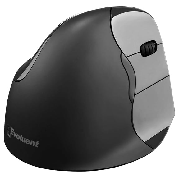 Evoluent – Inventor of The Vertical Mouse – VMC Vertical Ergonomic Mouse Wireless USB/Bluetooth Ergo Design for Right Hand M-L, Sculpted Comfort, 4 Speeds, Copy & Paste Buttons