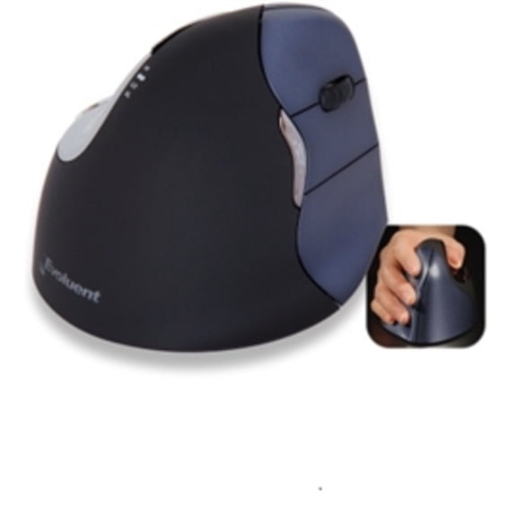 Evoluent - VM4RW - Evoluent Verticalmouse Right Handed Wireless - Optical - Wireless - Radio Frequency - 2.40 GHz - USB