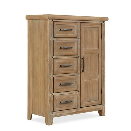 Evolur Andorra Chifferobe, Designed for Storage, Solid and Sturdy Build, Barnwood
