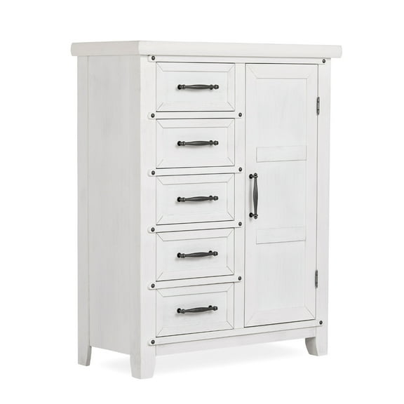 Evolur Andorra Chifferobe, Designed for Storage, Solid and Sturdy Build, Weathered White
