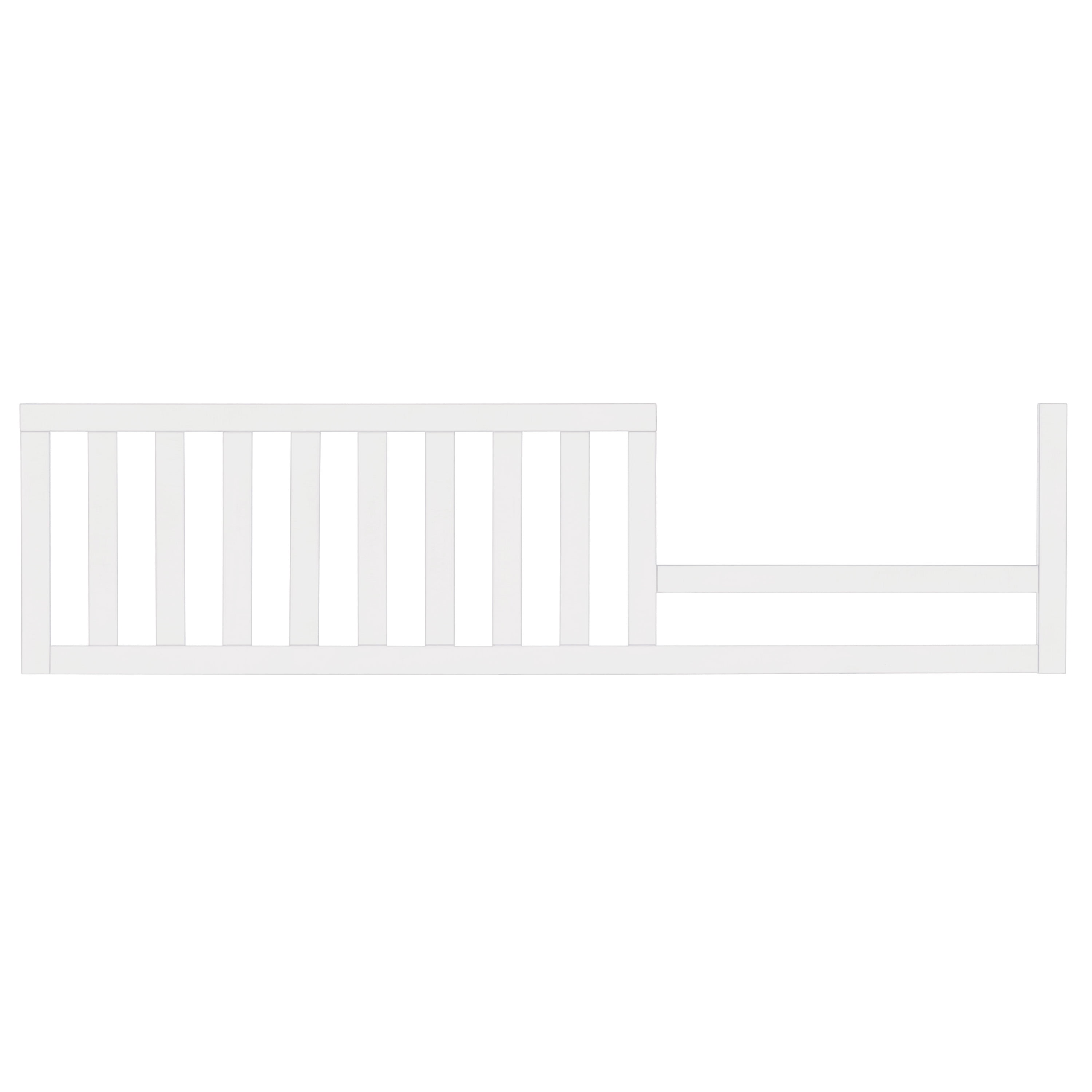 Evolur Andorra Convertible Crib Toddler Guard Rail I Full Assembly I Lasting Quality, Weathered White