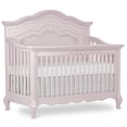 thumbnail image 1 of Evolur Aurora 5-In-1 Convertible Crib In Pink Pearl, Greenguard Gold Certified, Features 3 Mattress Height Settings, Sturdy And Spacious Baby Crib, Wooden Furniture, 1 of 12