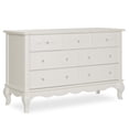 thumbnail image 1 of Evolur Aurora 7-Drawer Double Dresser in Ivory Lace, Spacious Drawers, 1 of 7