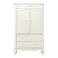thumbnail image 1 of Evolur Armoire in Ivory Lace, Spacious Storage, 1 of 12