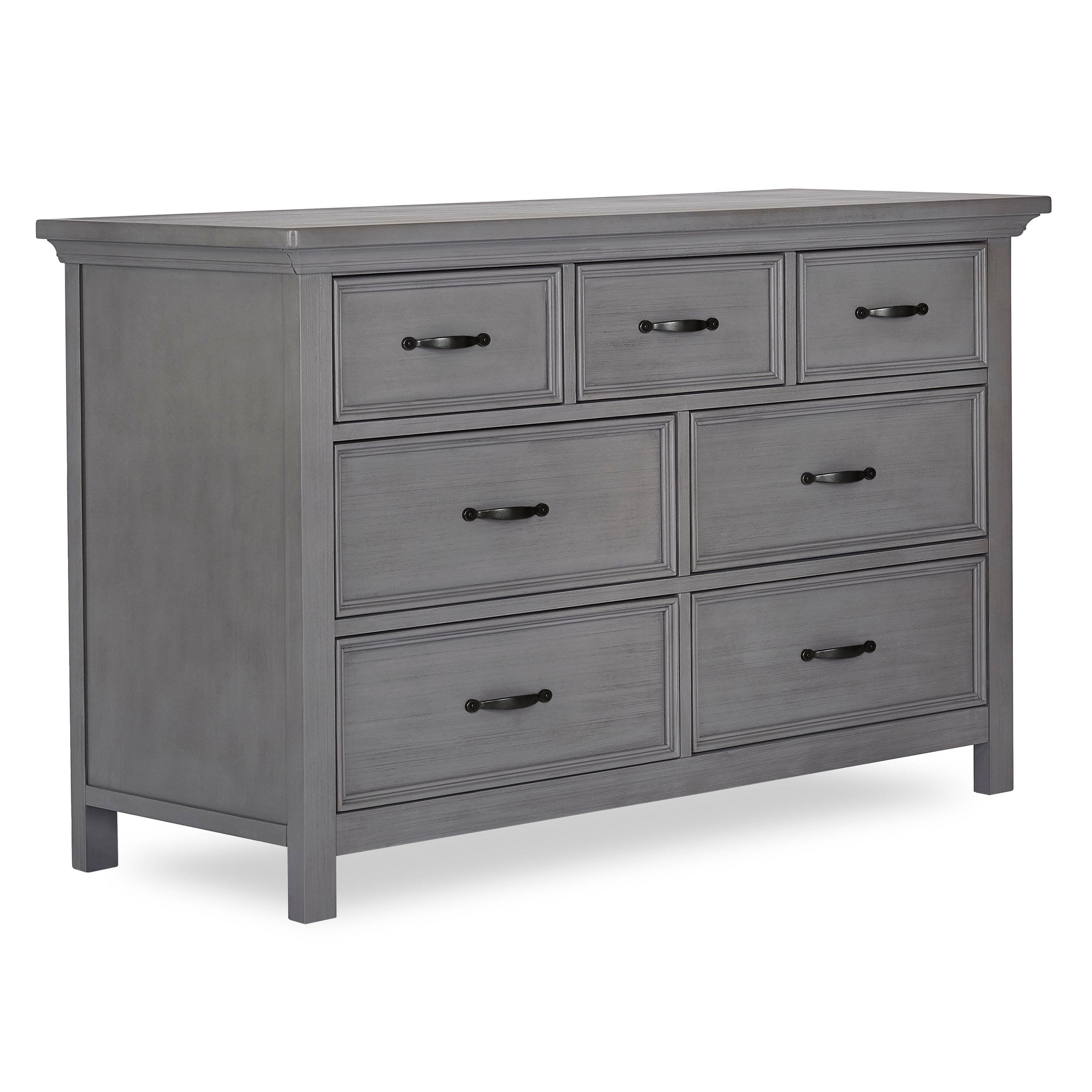 Evolur Belmar Double Dresser in Rustic Grey, Comes Assembled
