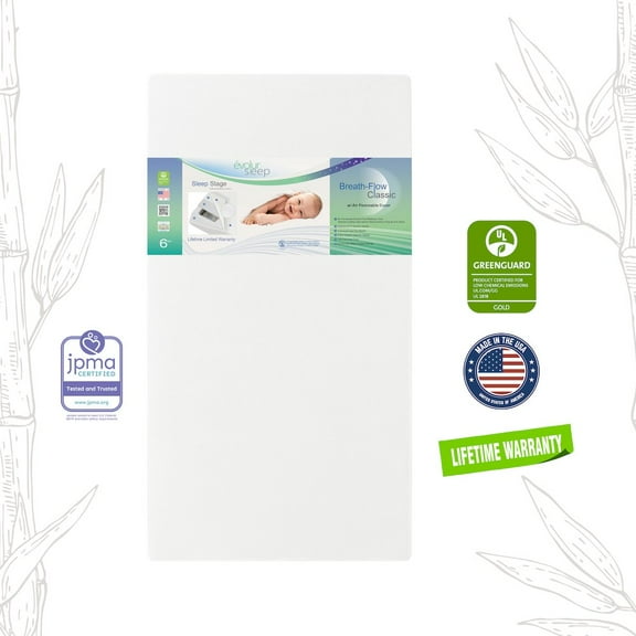 Evolur Breath Flow Classic Crib & Toddler Bed Mattress