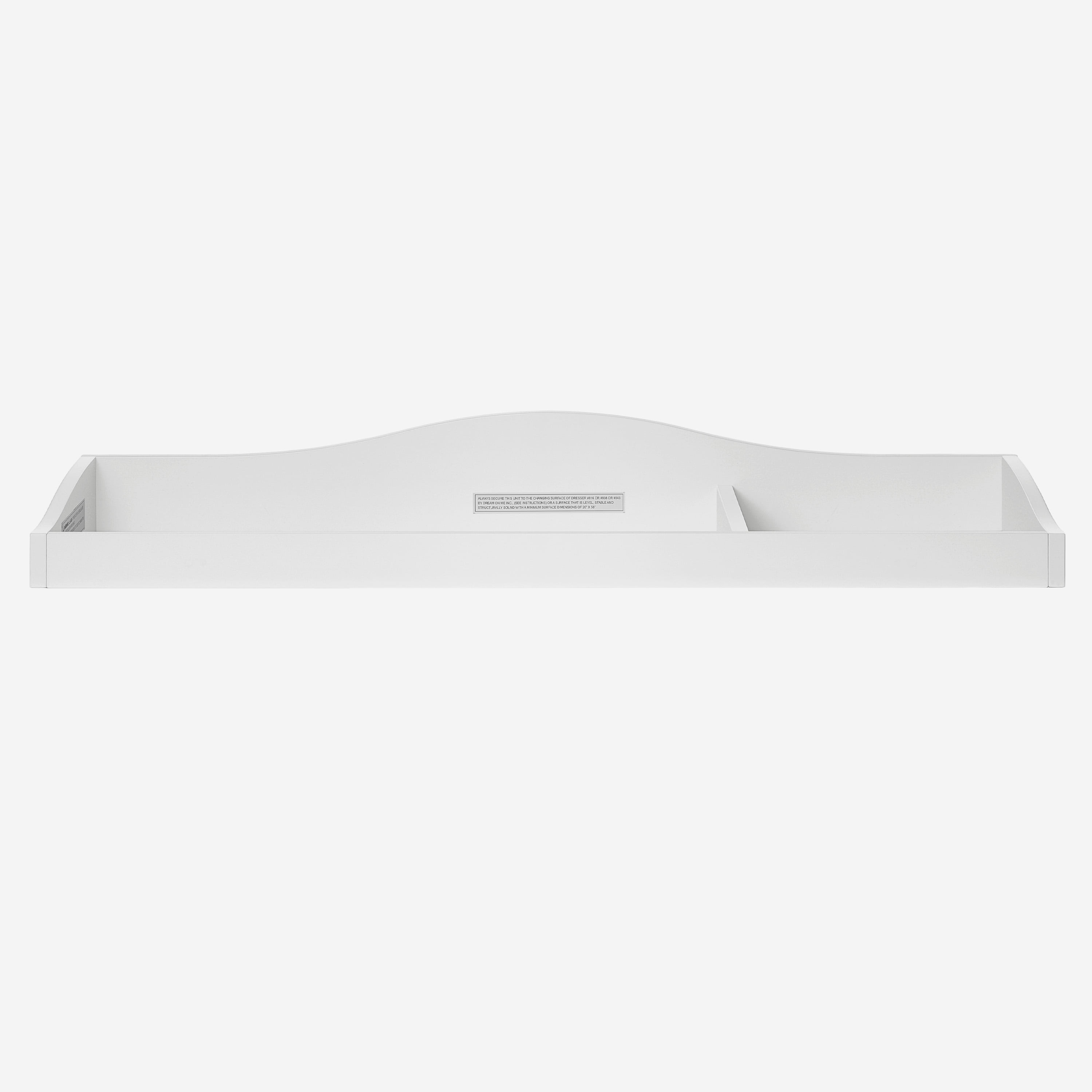 Evolur Changing Tray in Weathered White, Space Saver