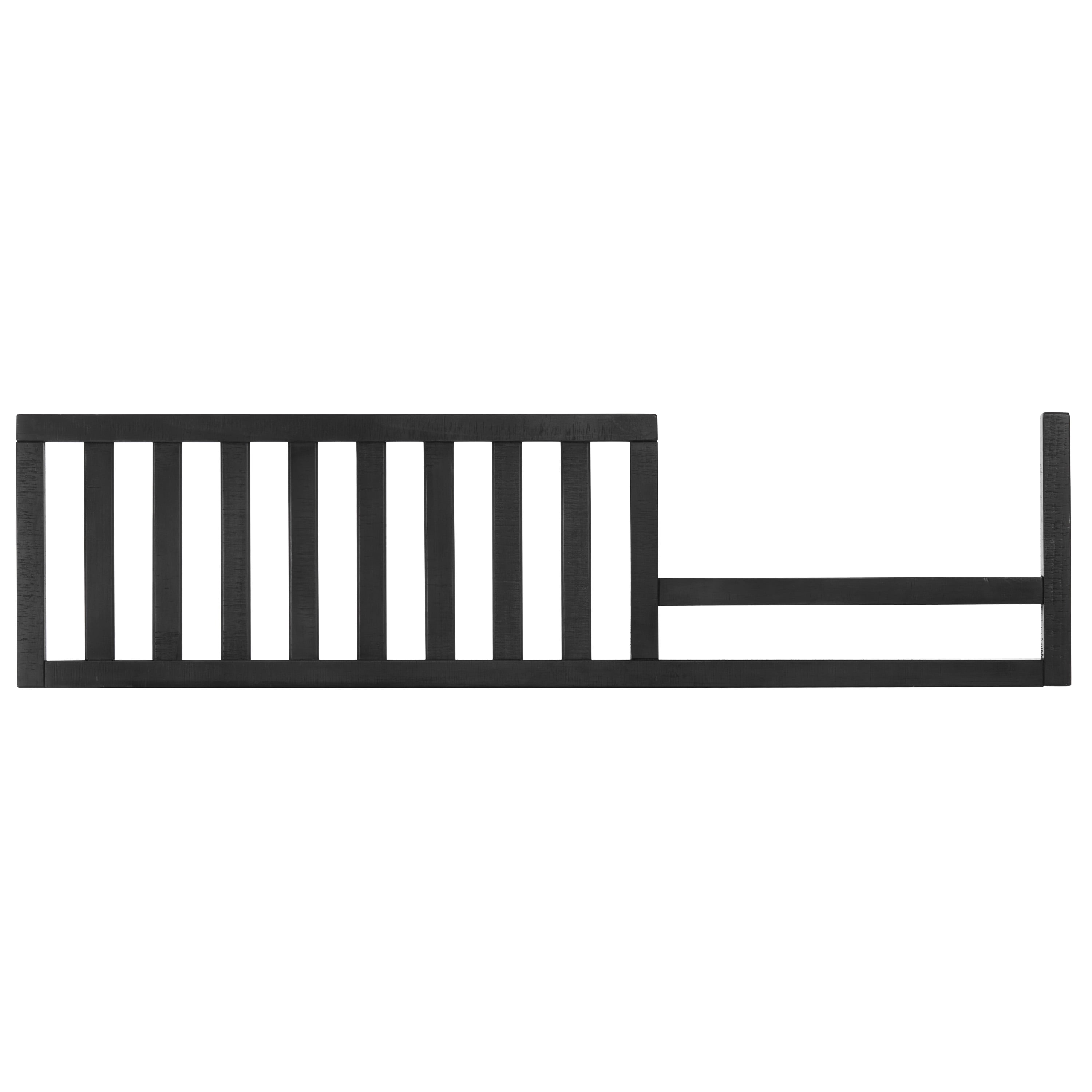 Evolur Convertible Crib Toddler Guard Rail I Full Assembly I Lasting Quality In Onyx Black