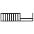 thumbnail image 1 of Evolur Convertible Crib Toddler Guard Rail I Full Assembly I Lasting Quality In Onyx Black, 1 of 6