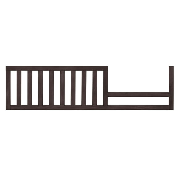 Evolur Convertible Crib Toddler Guard Rail I Full Assembly I Lasting Quality, Roasted Chestnut