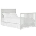 thumbnail image 1 of Evolur Convertible Crib Wooden Full Size Bed Rail, Greyhound, 1 of 2