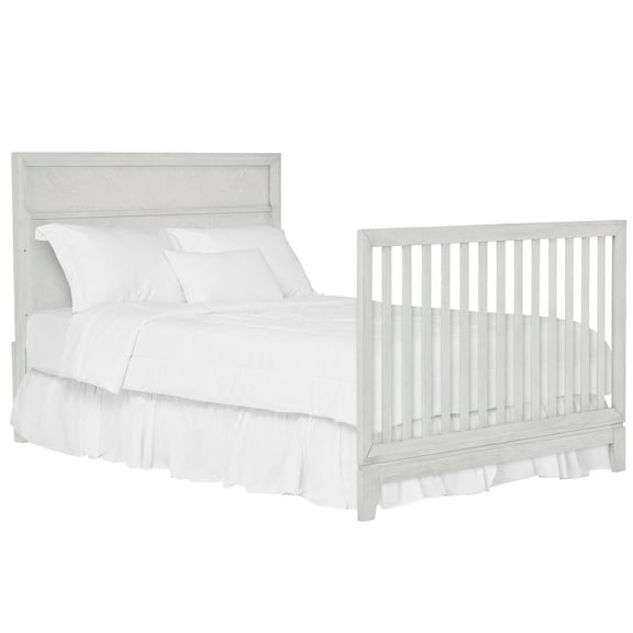 Evolur Convertible Crib Wooden Full Size Bed Rail, Greyhound