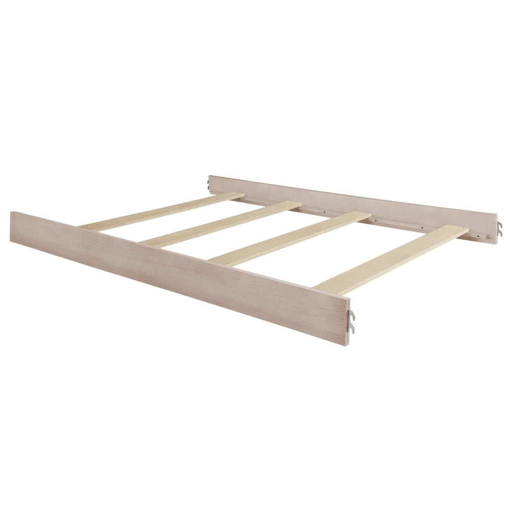 Evolur Convertible Crib Wooden Full Size Bed Rail, Sand Castle Oak