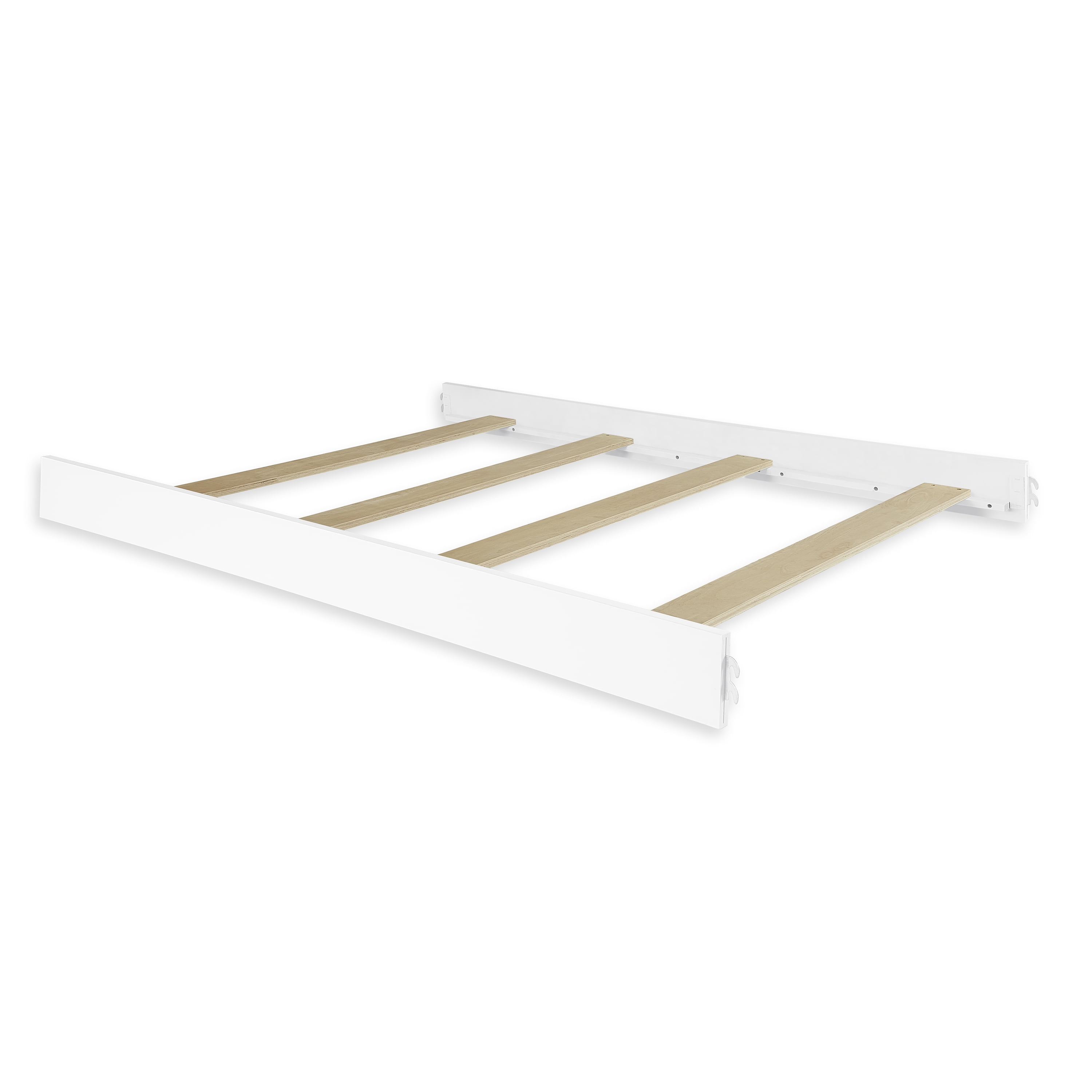 Evolur Convertible Crib Wooden Full Size Bed Rail Stardust