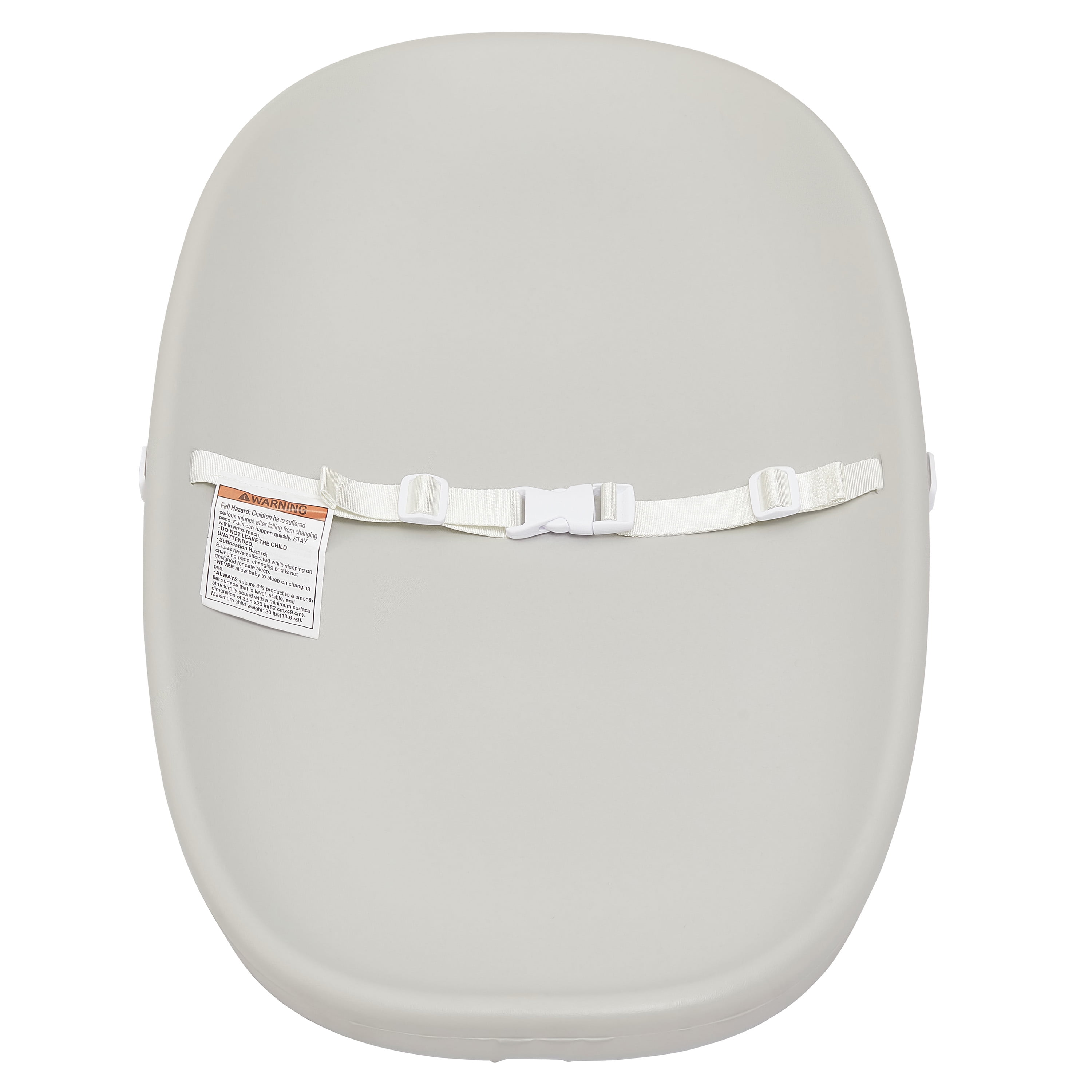 Evolur Light Gray Waterproof Baby Changing Pad