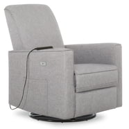 Evolur Harlow Power Electric Nursery Chair Glider, Swivel Reclining ...