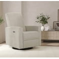 thumbnail image 1 of Evolur Harlow Deluxe Upholstered Plush Seating Glider Swivel, Power Recliner with USB Port, Greenguard Gold Certified, Glider Chair for Nursery, Tan, 1 of 8