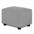 thumbnail image 1 of Evolur Holland Rectangular Upholstered Ottoman, Grey, 1 of 6