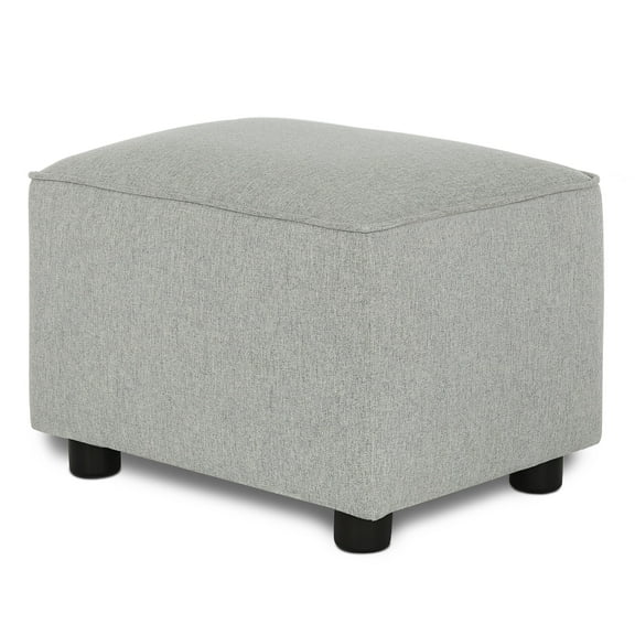 Evolur Holland Upholstered Ottoman, Modern Design In Harbor