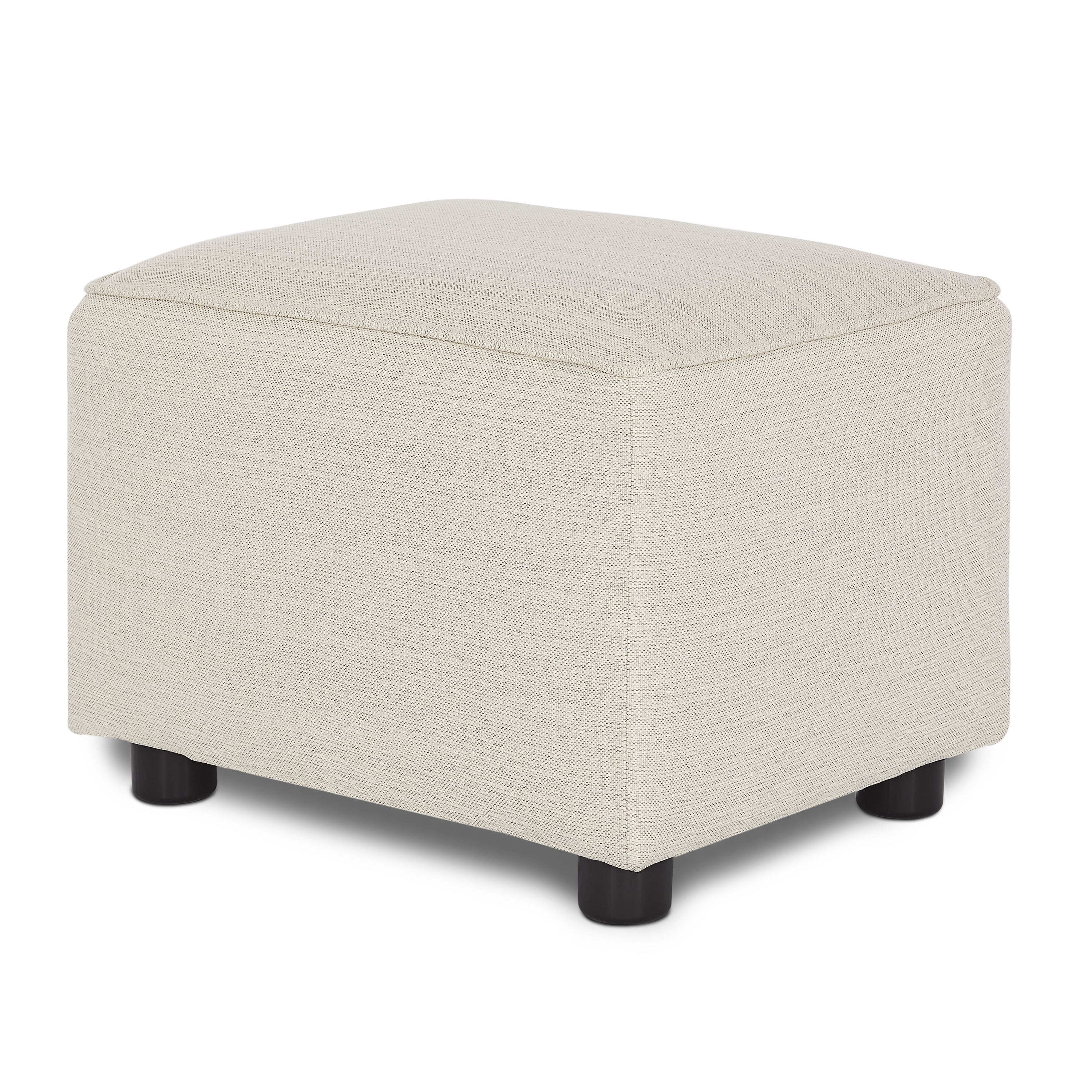 Evolur Holland Upholstered Ottoman, Modern Design In Thunder