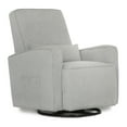thumbnail image 1 of Evolur Holland Upholstered Swivel Glider | Rocker I Included Lumbar Pillow I Modern Design, Harbor, 1 of 13