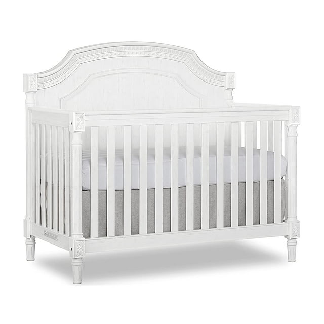 Evolur Julienne 5in1 Convertible Crib in Brush White, Greenguard Gold