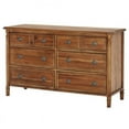 thumbnail image 1 of Evolur Julienne 6 Drawer Double Dresser in Weathered Natural, 1 of 3