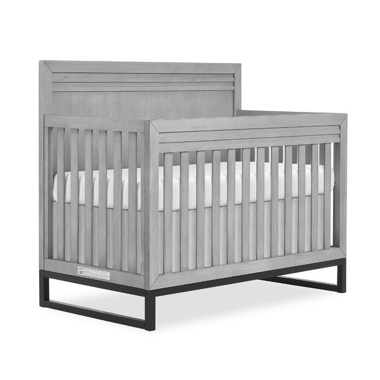 Evolur Kyoto 5 in 1 Convertible Crib in Imperial Grey Greenguard Gold and JPMA Certified Walmart