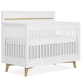 thumbnail image 1 of Evolur Loft Antilia Mid-Century 4-In1 Crib, White & Natural, 1 of 7