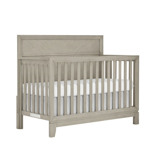 Evolur Lourdes 5in1 Convertible Crib in Porcini, Greenguard Gold and JPMA Certified, Easy to
