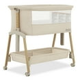 thumbnail image 1 of Evolur Lullaby Portable Bassinet With Wheels, Beige, 1 of 8