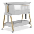 thumbnail image 1 of Evolur Lullaby Portable Bassinet With Wheels, Light Gray, 1 of 8