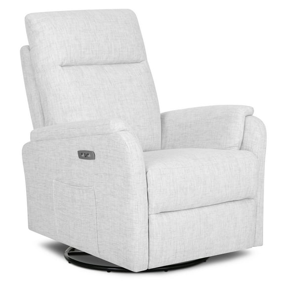 Evolur Noah Power Recline Glider, Fog Grey