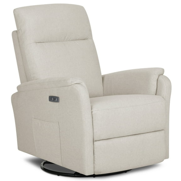 Evolur Noah Power Recline Glider,  Light Sand